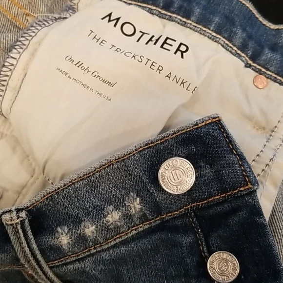 💕MOTHER SUPERIOR💕 The Trickster Ankle Jeans ~ On Holy Ground 26 NWOT